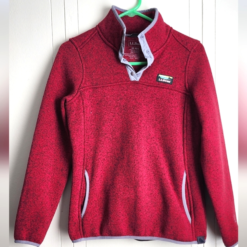 L.L.Bean Womens Sweater Fleece Pullover